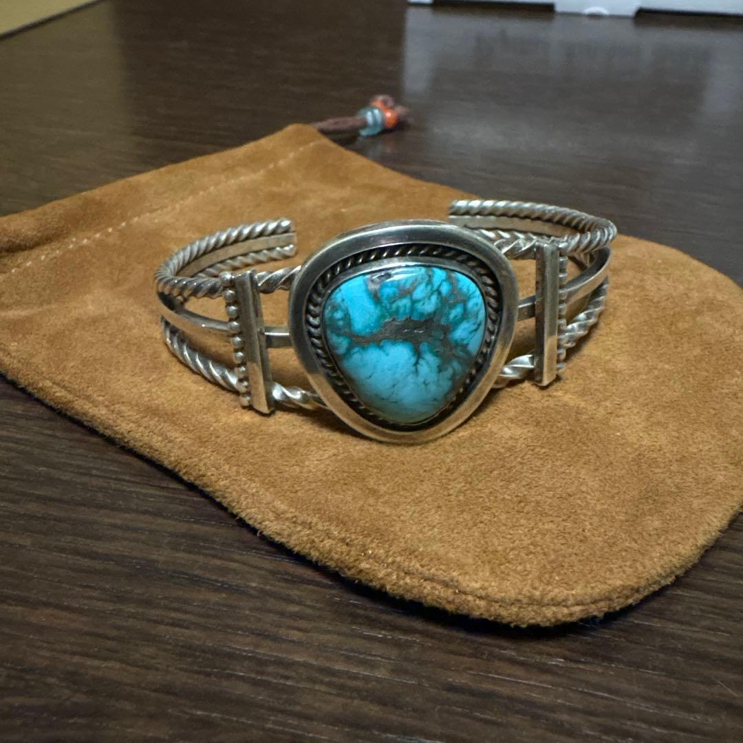 インディアンジュエリー　ターコイズバングル