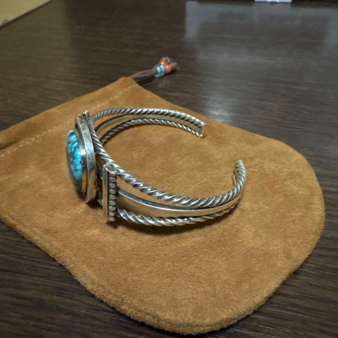 インディアンジュエリー　ターコイズバングル