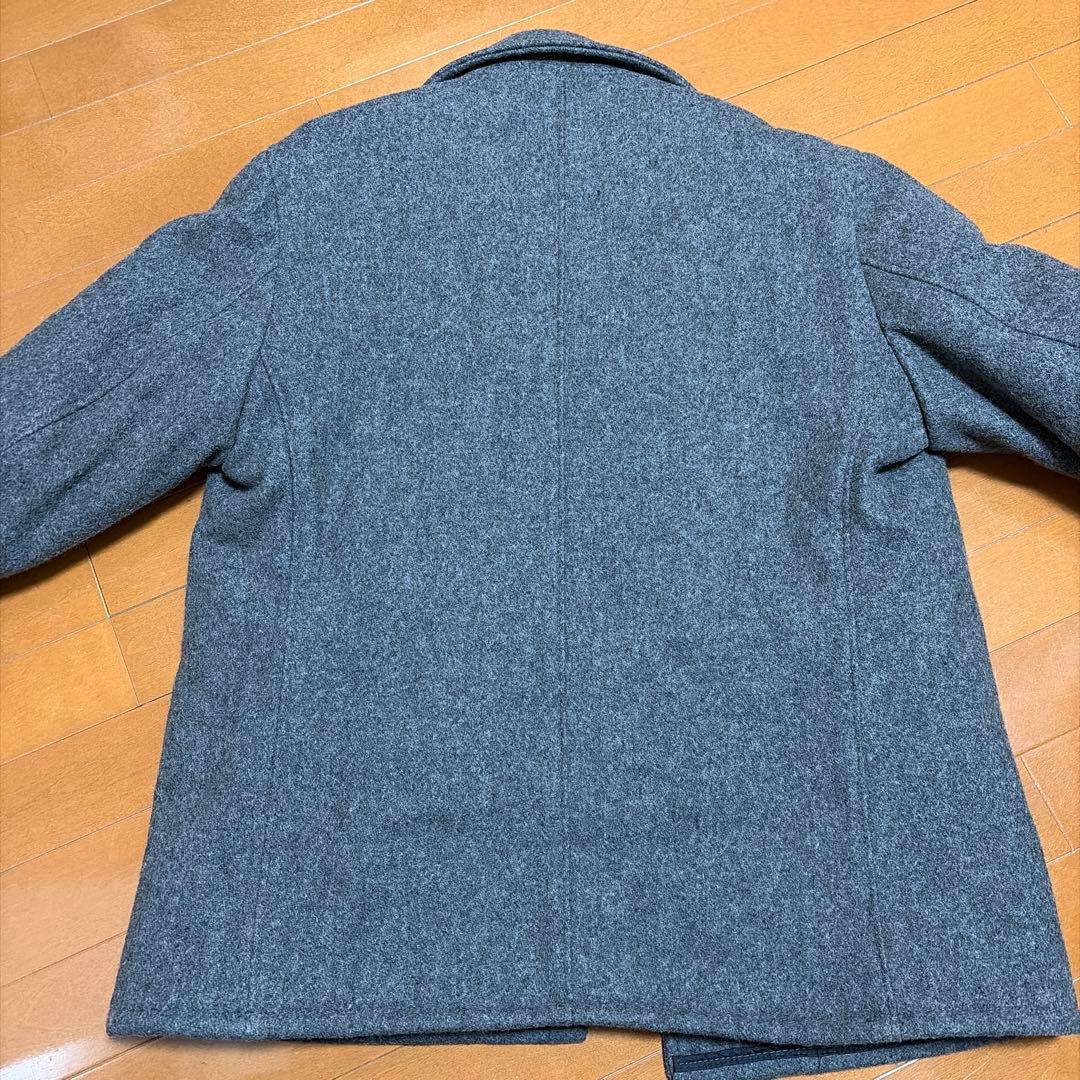 Schott NYC USA製 ウールピーコート グレー サイズ40 米国製