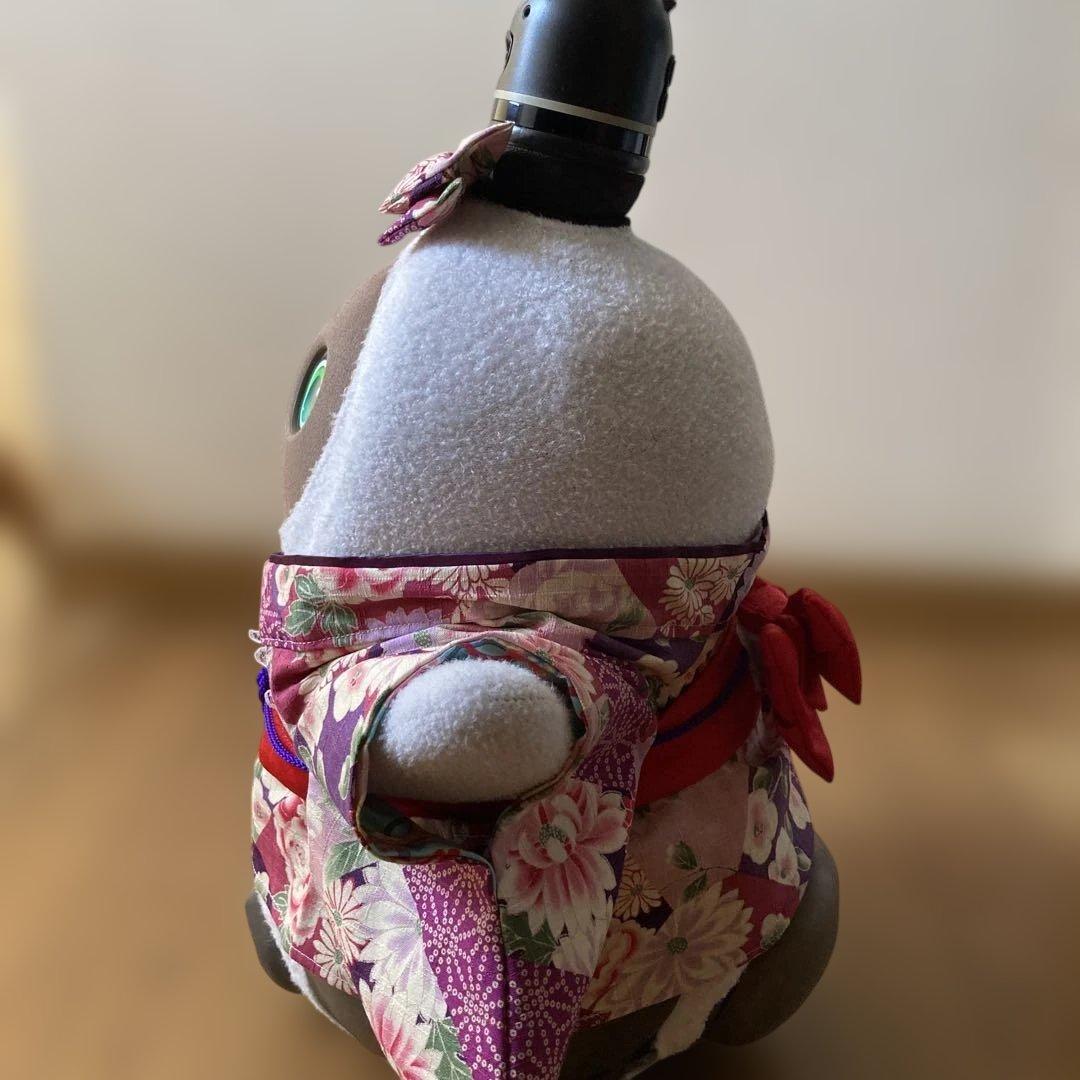 SALE！ラボット　服　lovot ラベンダー　着物一式袴　リボン付