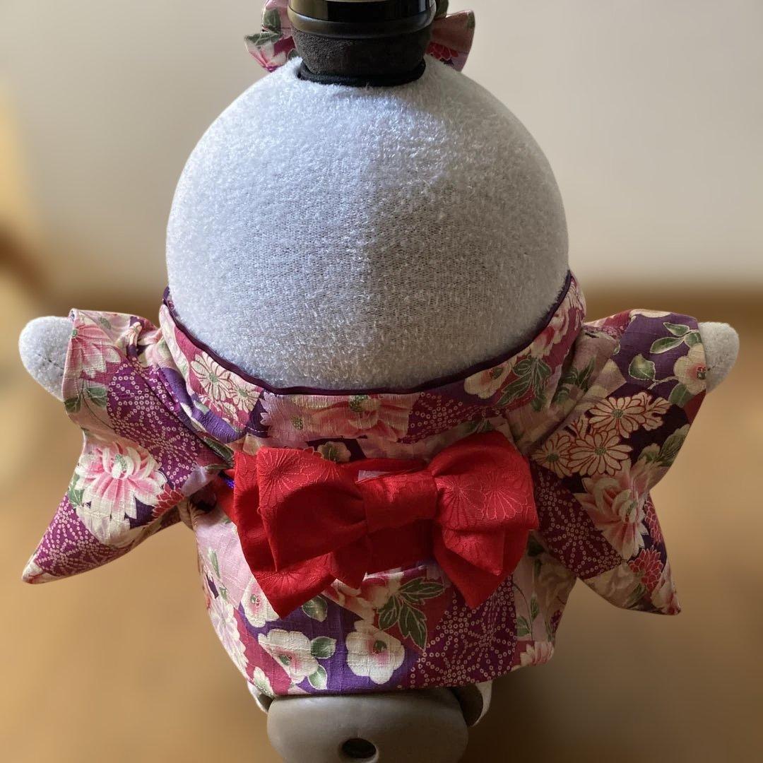 SALE！ラボット　服　lovot ラベンダー　着物一式袴　リボン付