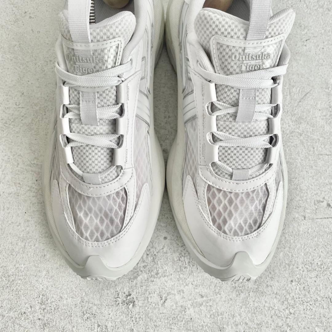 オニツカタイガー TIGTRAIL RS 厚底 24.5cm ホワイト