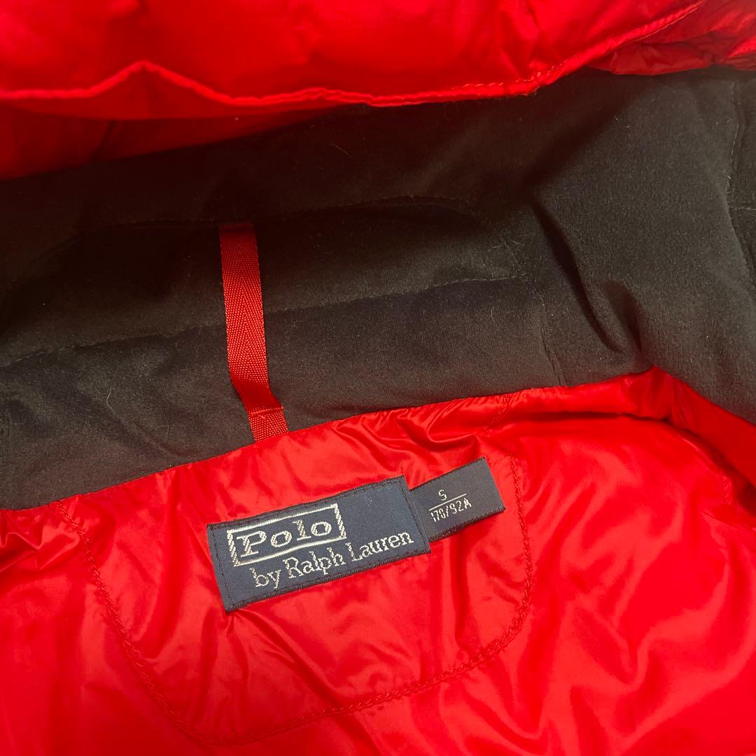 美品 Polo Ralph Lauren 赤 ダウンベスト ビッグポニー
