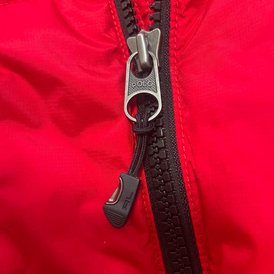 美品 Polo Ralph Lauren 赤 ダウンベスト ビッグポニー