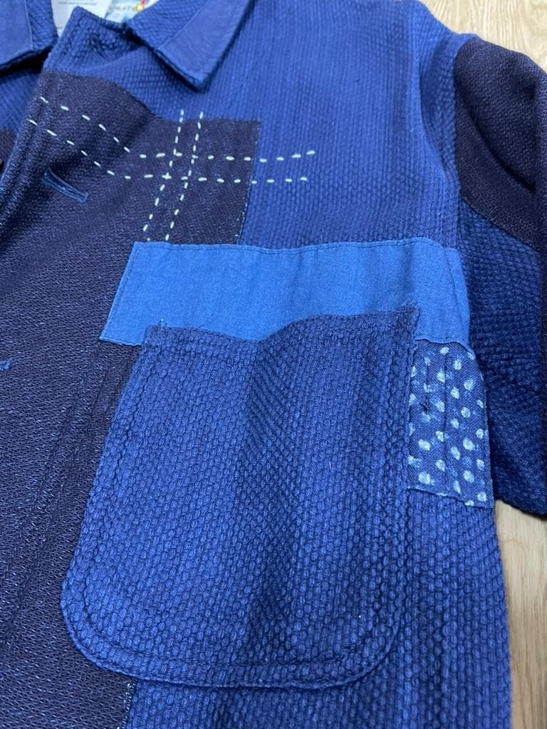 BLUE BLUEJAPANパッチワークジャケット M 新品 定価77,000円
