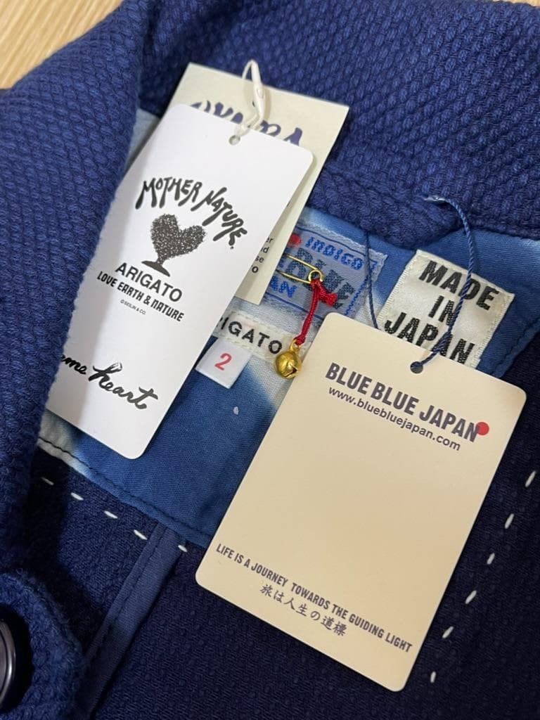 BLUE BLUEJAPANパッチワークジャケット M 新品 定価77,000円