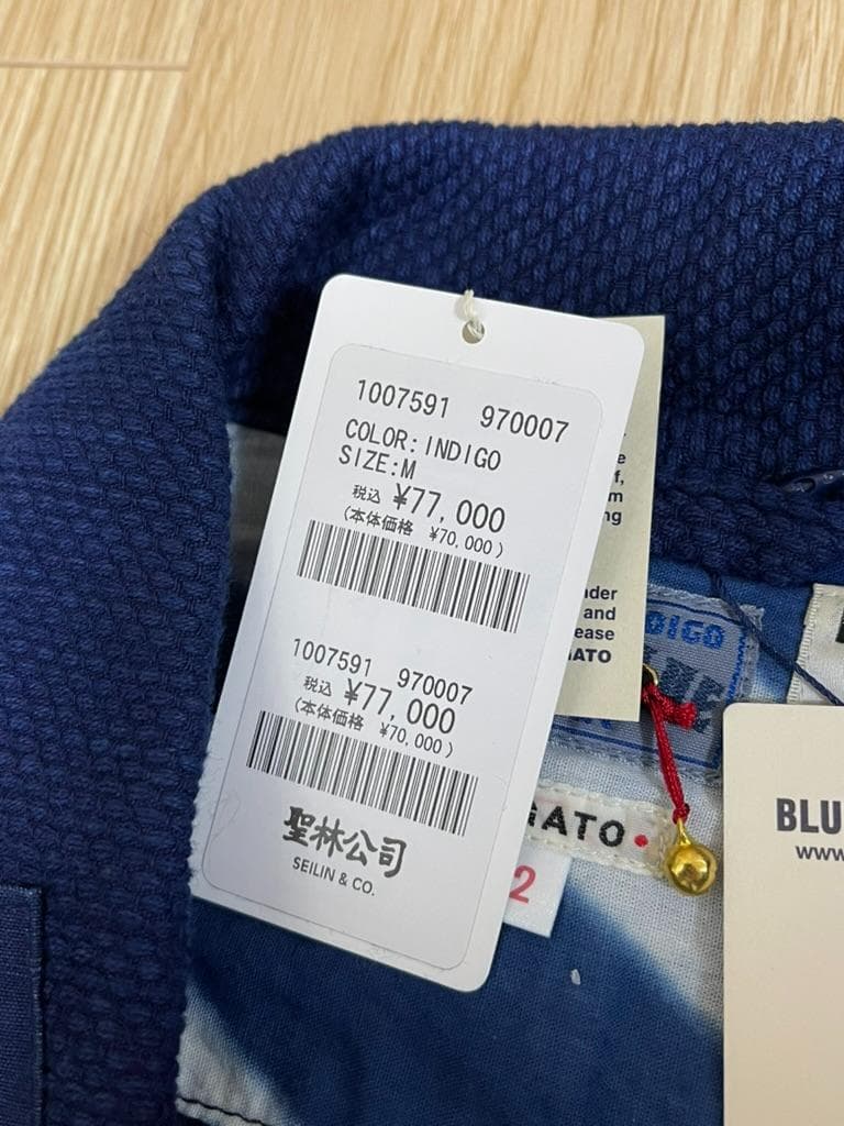 BLUE BLUEJAPANパッチワークジャケット M 新品 定価77,000円