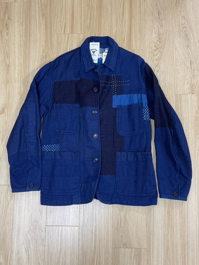 BLUE BLUEJAPANパッチワークジャケット M 新品 定価77,000円