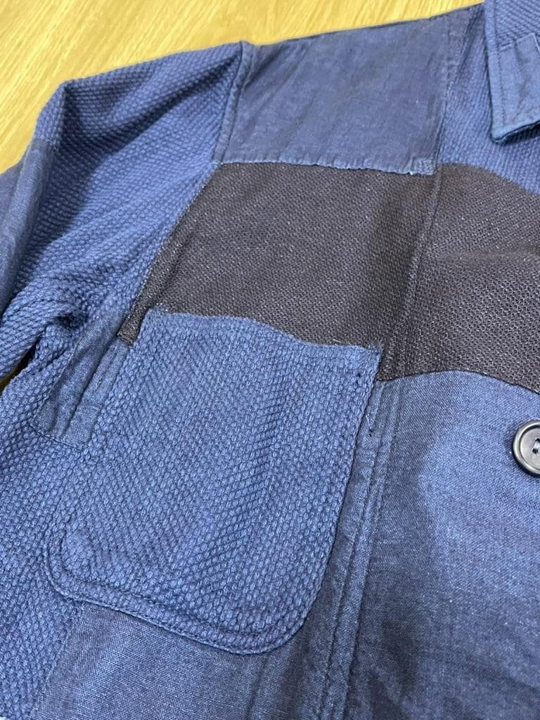 BLUE BLUEJAPANパッチワークジャケット M 新品 定価77,000円