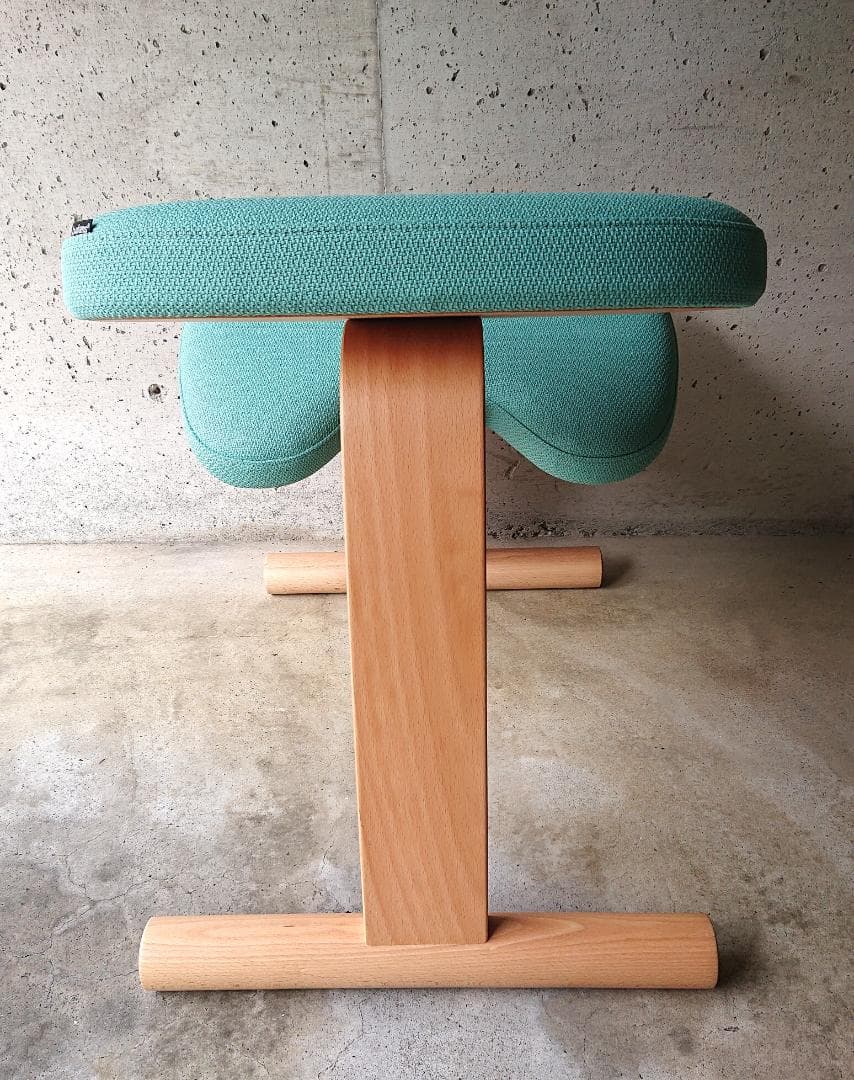 【美品】サカモトハウス バランスチェアイージー　ライトグリーン現行品