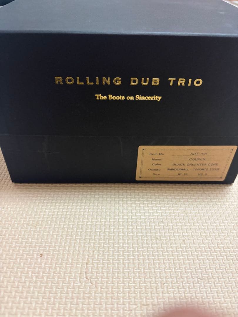 靴 ROLLING DUBTRIO COUPEN Black Greentea