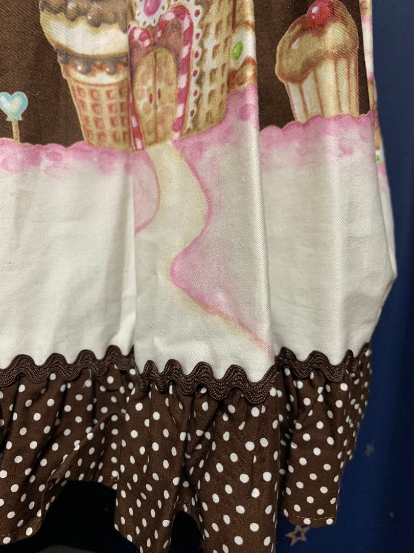 レア新品未着用♩お菓子の国プリントジャンパースカート アンジェリックプリティ