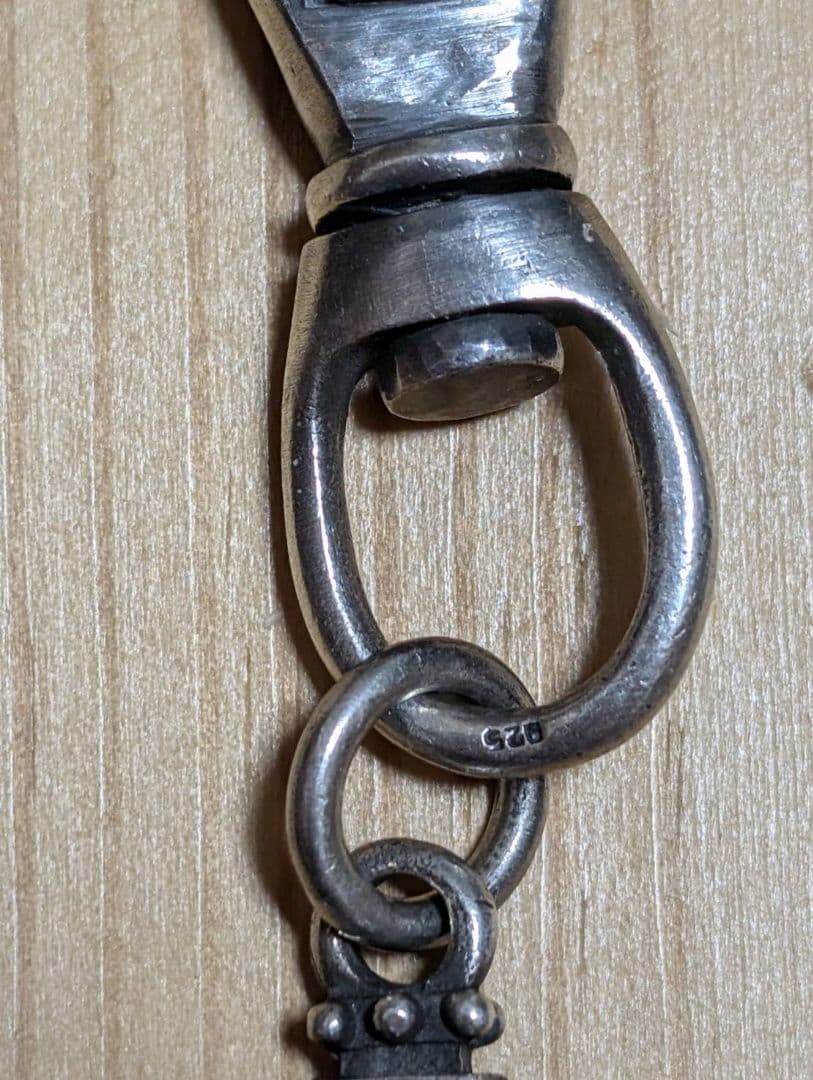 近々取り消します　シルバー925 クロスリンクウォレットチェーン