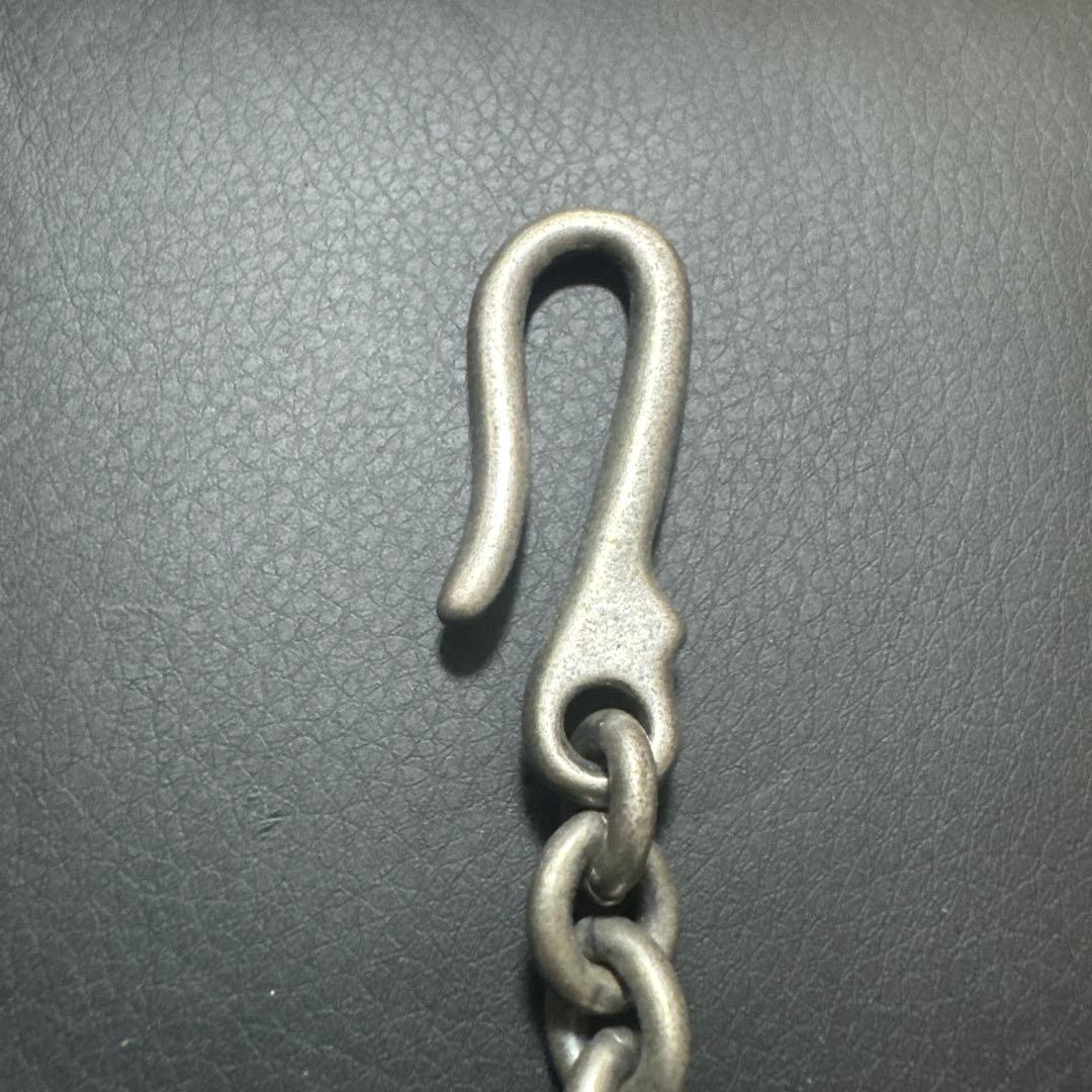 シルバーウォレットチェーン ハート型フック付き