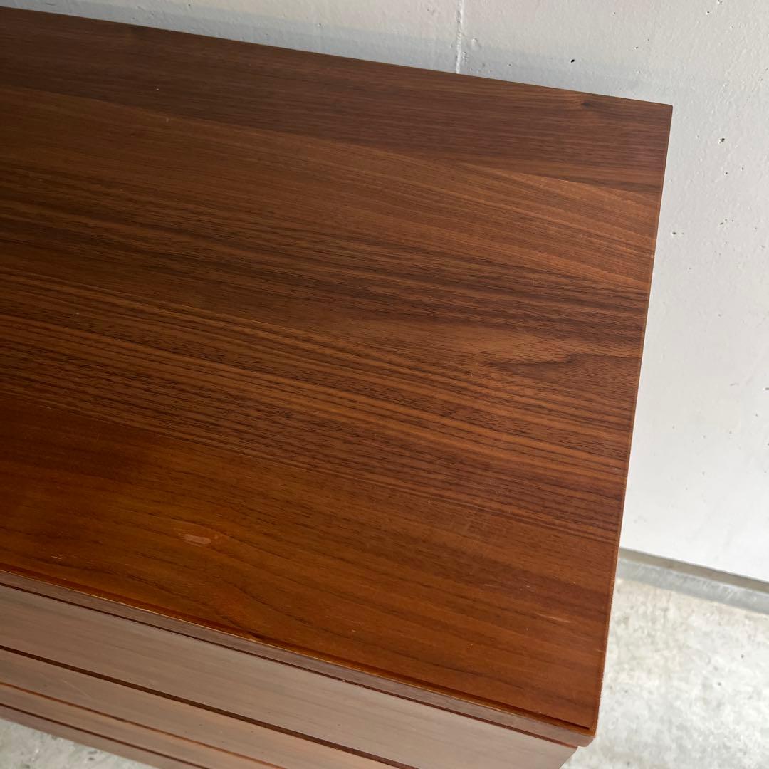 美品・廃盤希少★無印 ４段チェスト・ウォールナット材