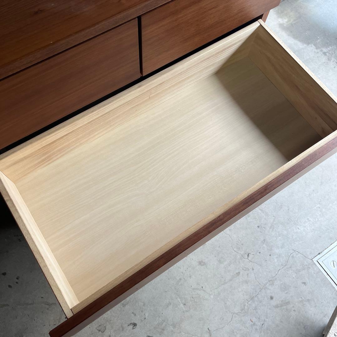 美品・廃盤希少★無印 ４段チェスト・ウォールナット材