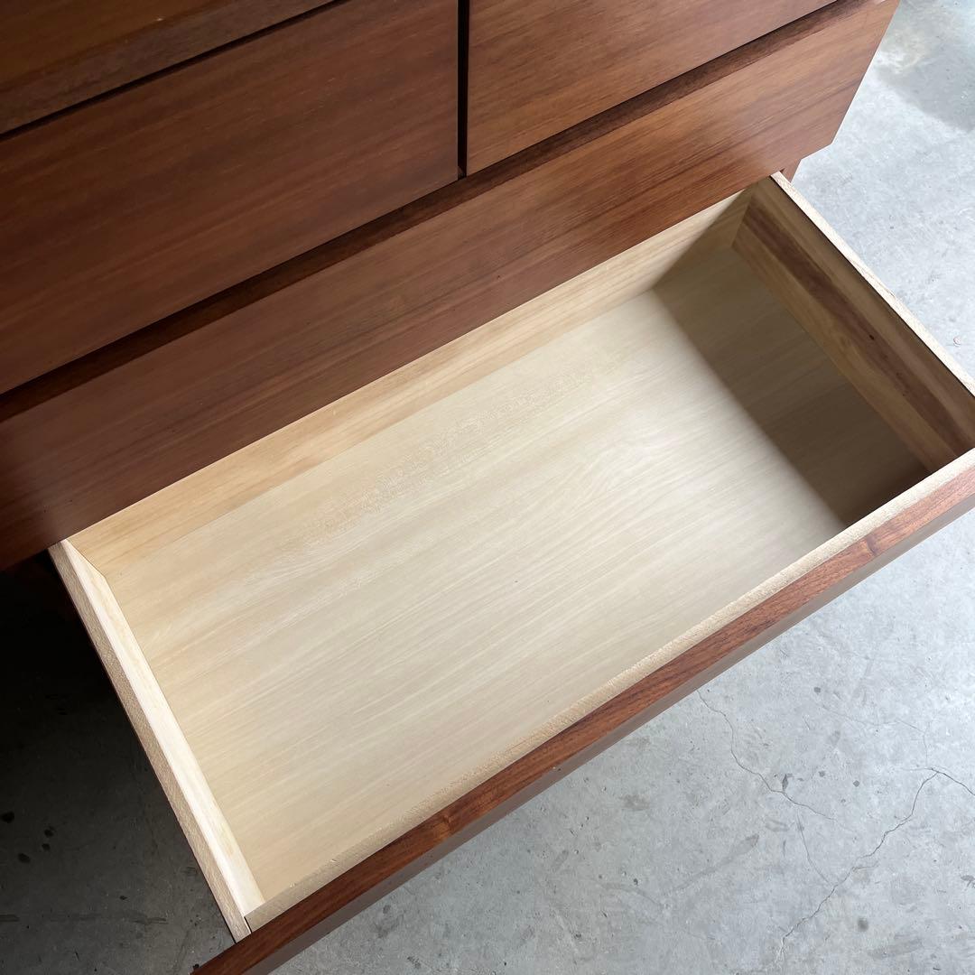 美品・廃盤希少★無印 ４段チェスト・ウォールナット材