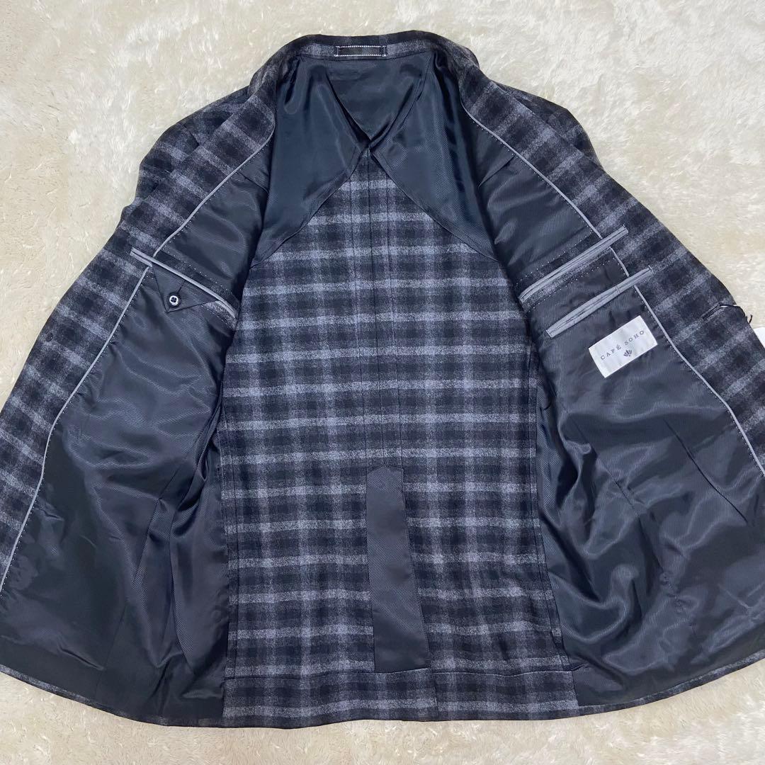 タグ✨AOKI CAFE SOHO デオレックス グレンチェック ビジネススーツ