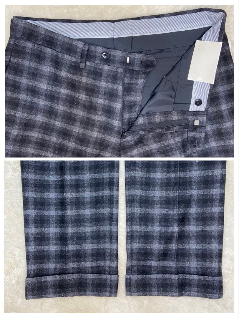 タグ✨AOKI CAFE SOHO デオレックス グレンチェック ビジネススーツ