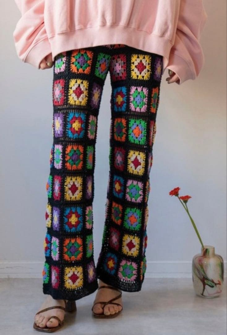 【三連休限定値下げ】 MAISON SPECIAL クロシェニットパンツ