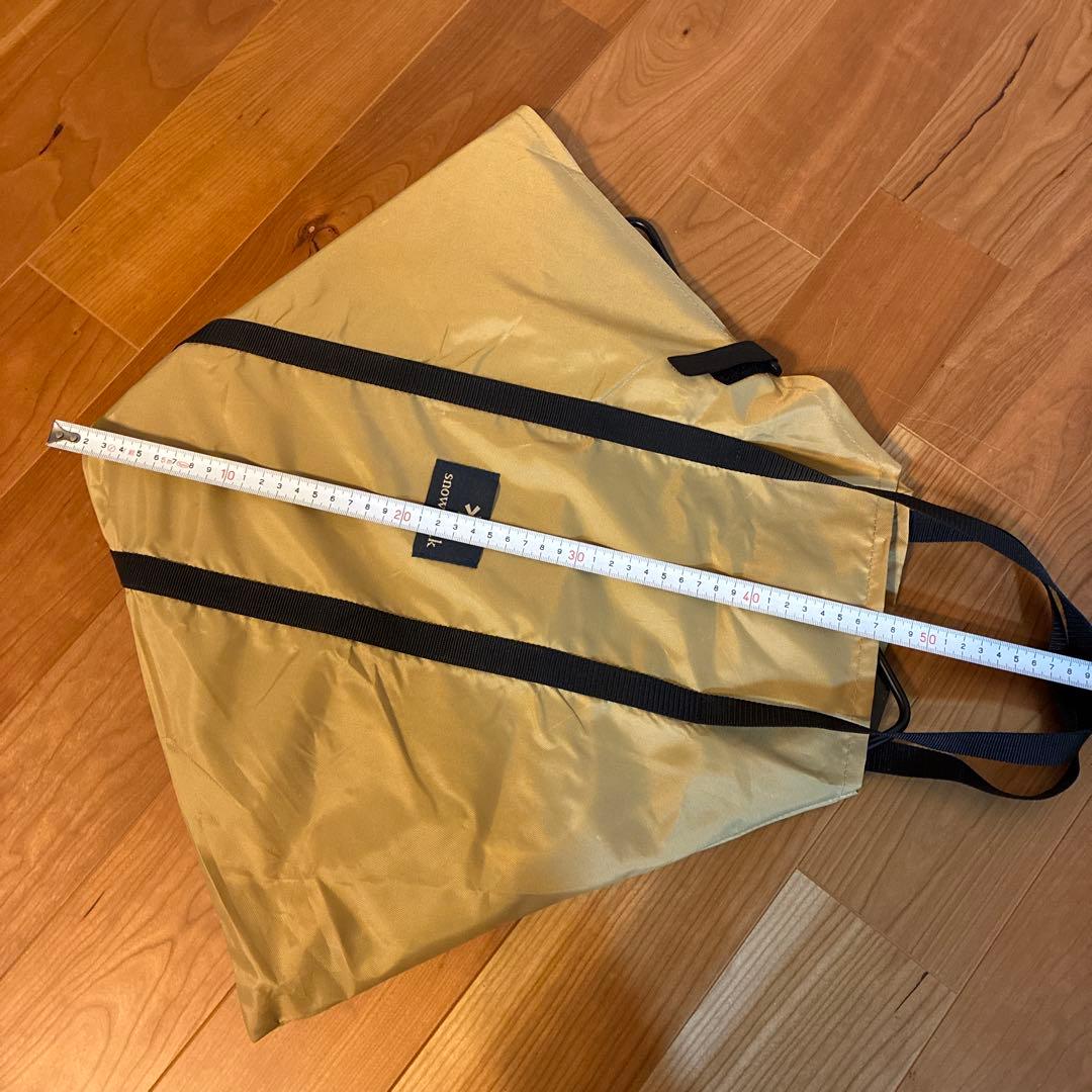 スノウピーク　中古折りたたみ焚き火台 M 三角形 金属製 収納バッグ付き