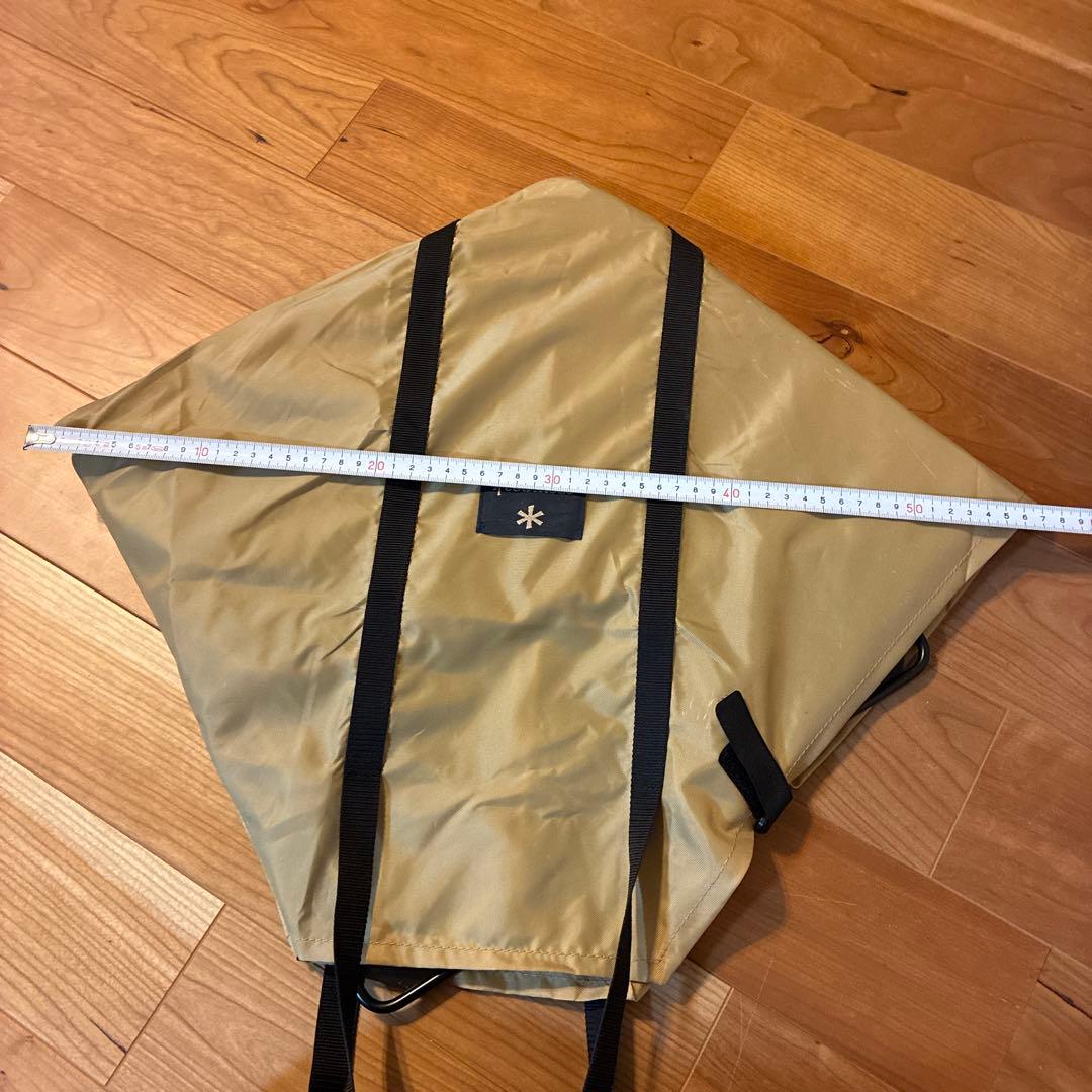 スノウピーク　中古折りたたみ焚き火台 M 三角形 金属製 収納バッグ付き