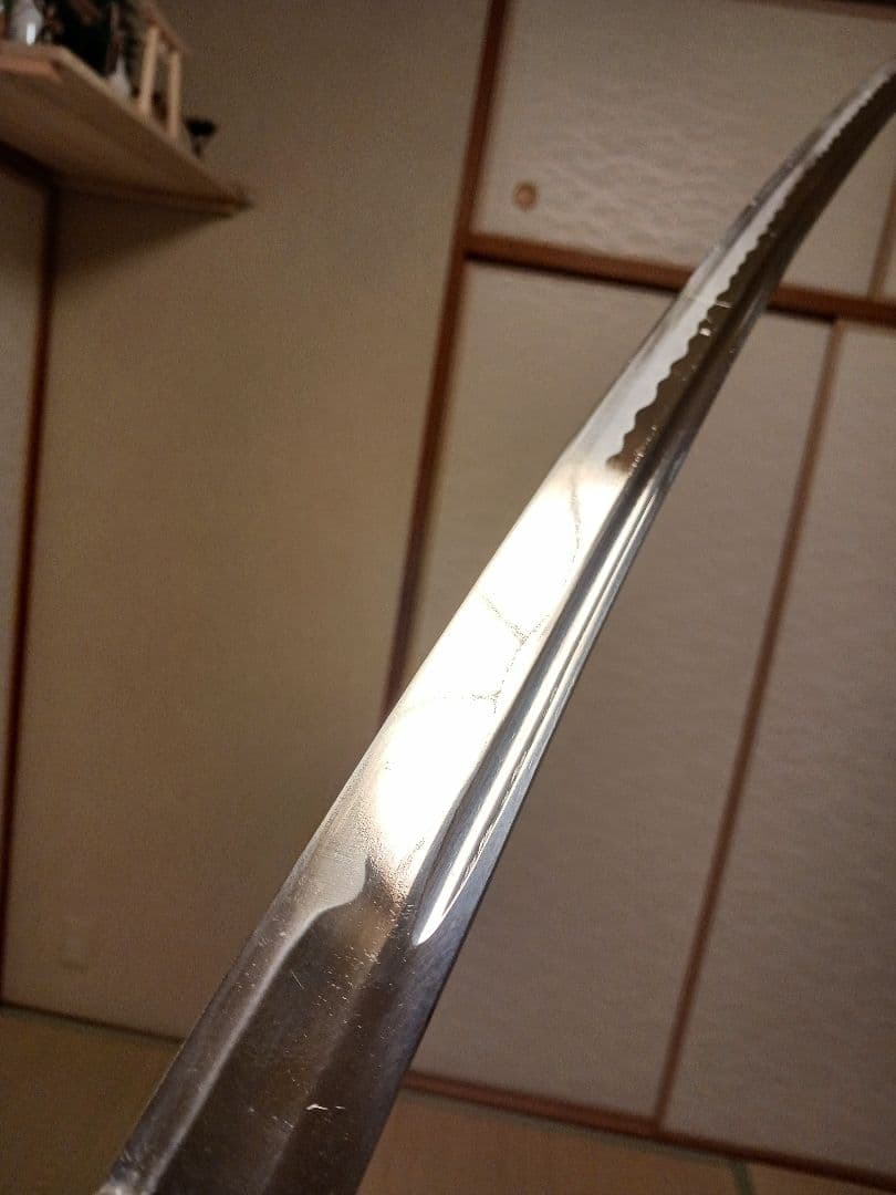 大小居合稽古刀、木製、鮫革(鉄鐔.二重薄刃)、2月末日までの最終値引き