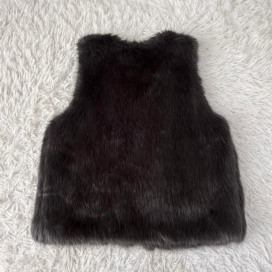 23区 新品 44（XL）定価33000円 高級 毛足長め エコファーベスト