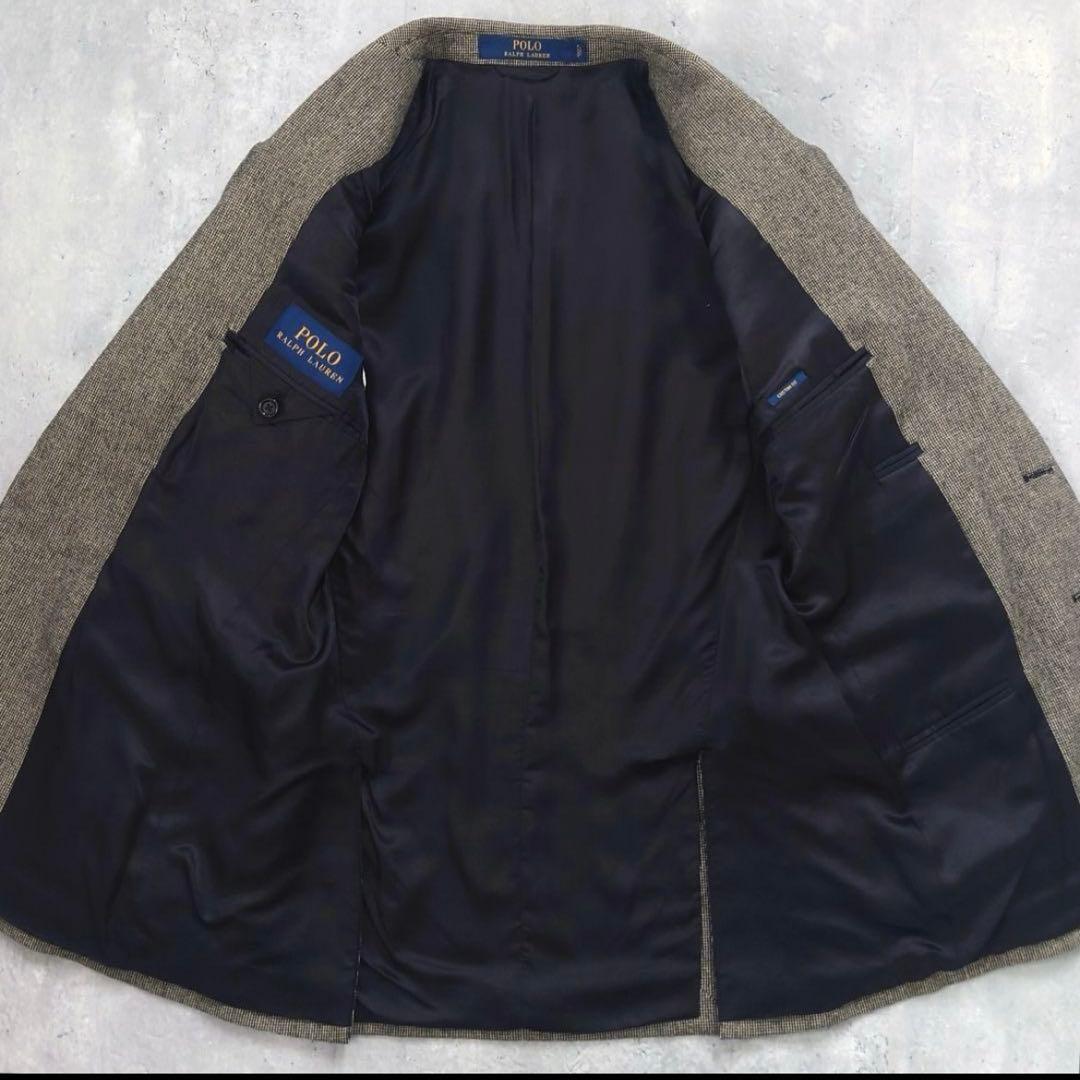 ポロラルフローレン 現行タグ ウールフランネルジャケット 千鳥 イタリア製