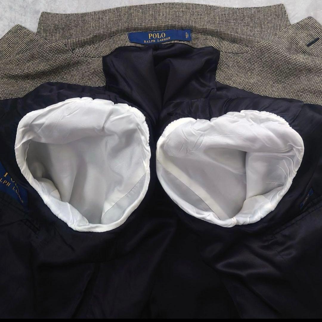 ポロラルフローレン 現行タグ ウールフランネルジャケット 千鳥 イタリア製