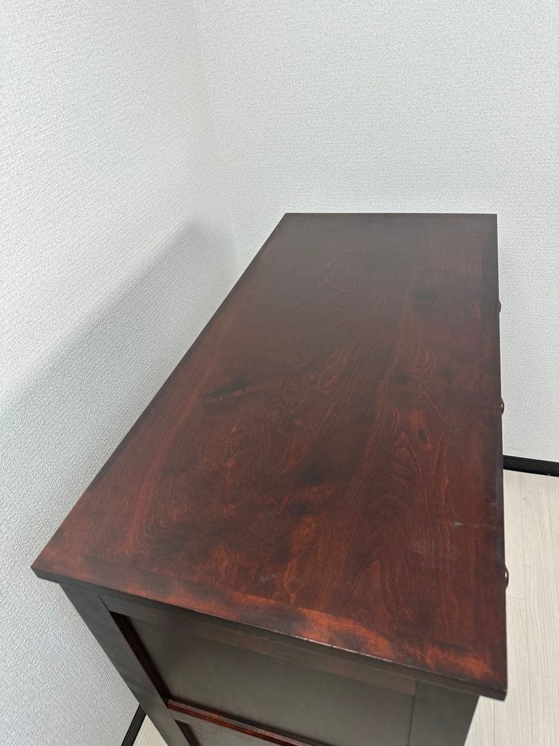 北海道民芸家具 チェスト 6段 整理箪笥 収納家具 チェスト 樺材 ※i4-2※