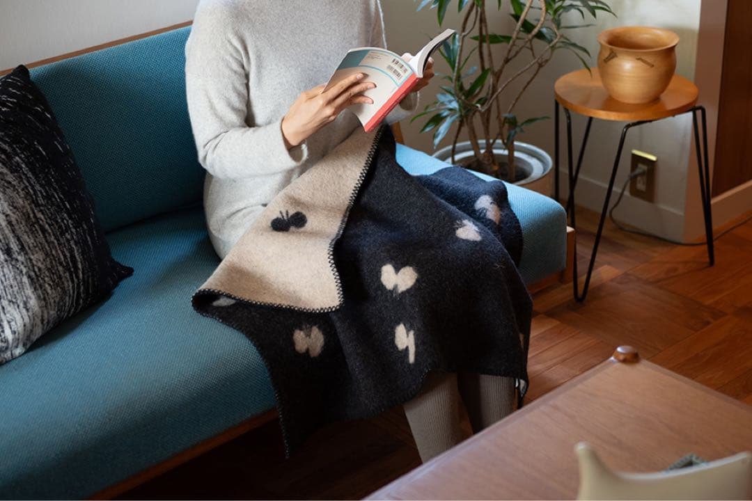 美品　クリッパン×mina perhonen ミニブランケット　ACTUS