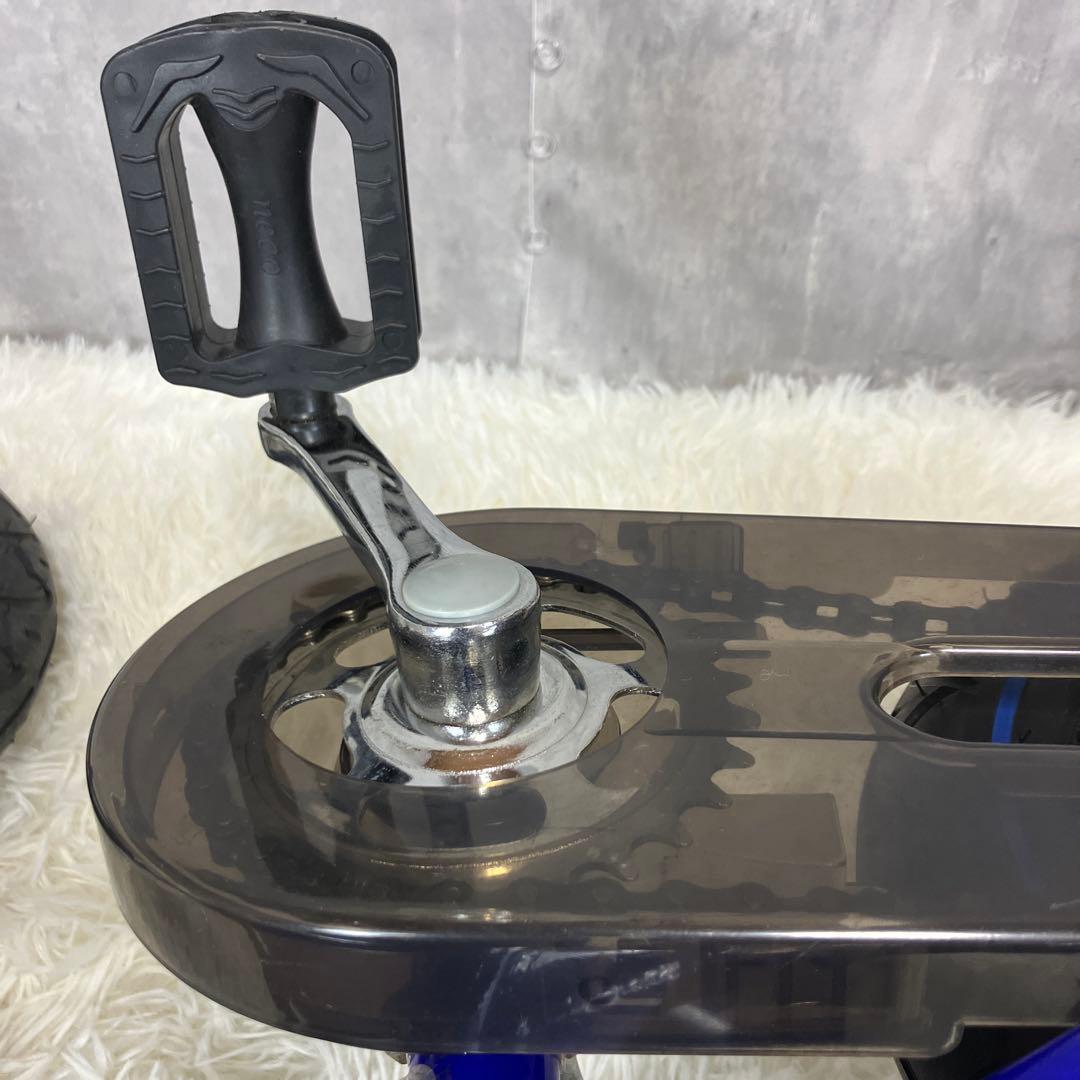 【美品】へんしんバイク 12インチ 青 スタンド＆工具セット付