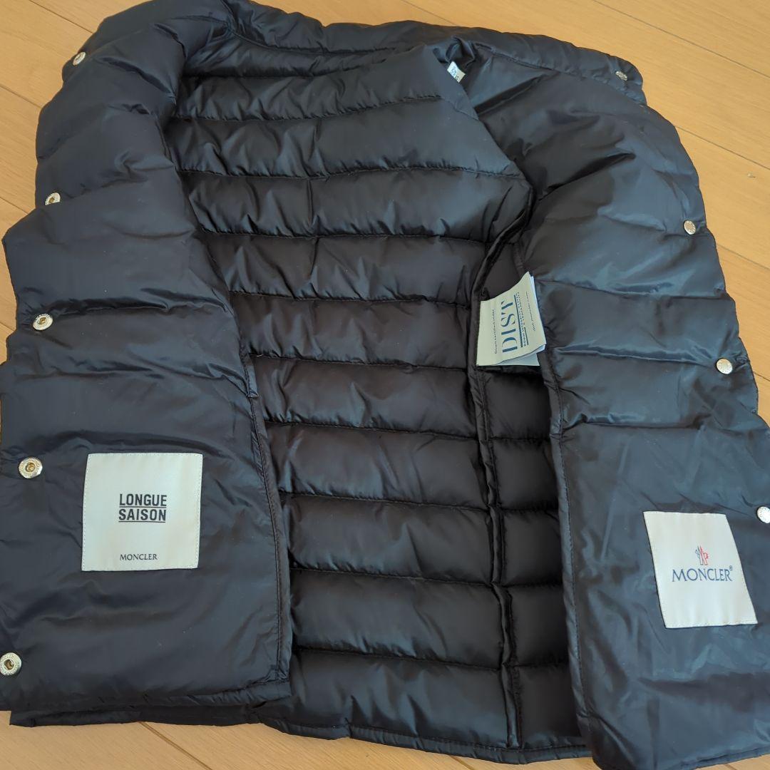 【試着のみ】MONCLER ダウンベスト ブラック 12A 大人も着られる
