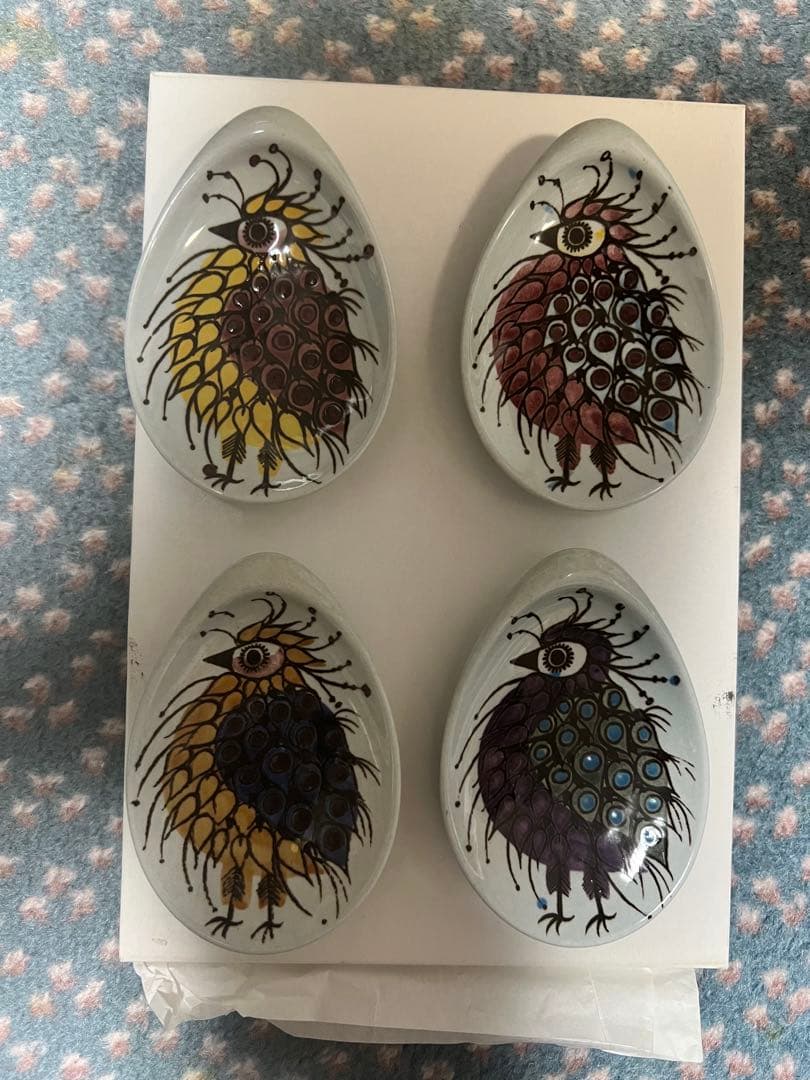 ロイヤルコペンハーゲン tenera Beth Breyen 鳥のプレート4枚