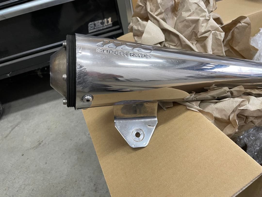 ハーレースポーツスター　リジスポSUPER TRAPPステンレスマフラー