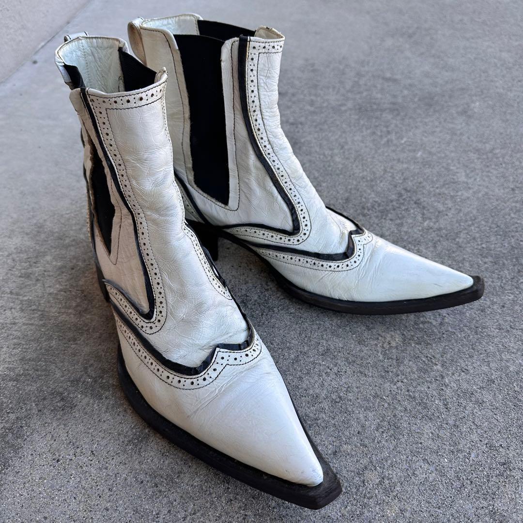 ヒロムタカハラ サイドゴアブーツ　シューズ 27.5cm LGB Y2K 平成