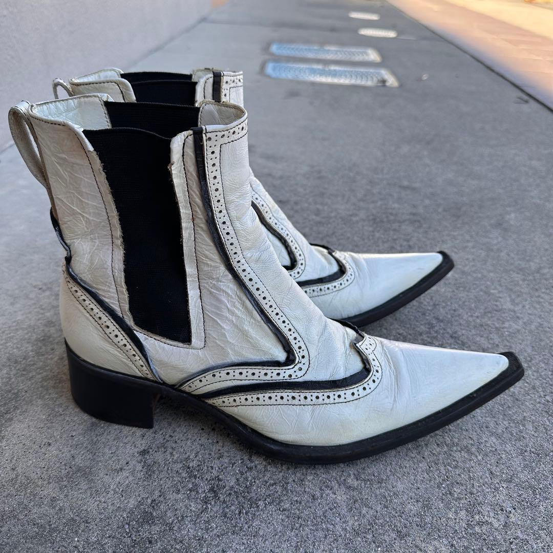 ヒロムタカハラ サイドゴアブーツ　シューズ 27.5cm LGB Y2K 平成