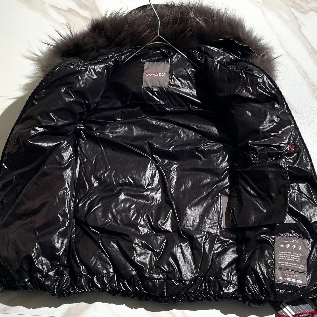 新品未使用☆デュベティカ ダウンベスト ラクーンファー 艶 40 y2k
