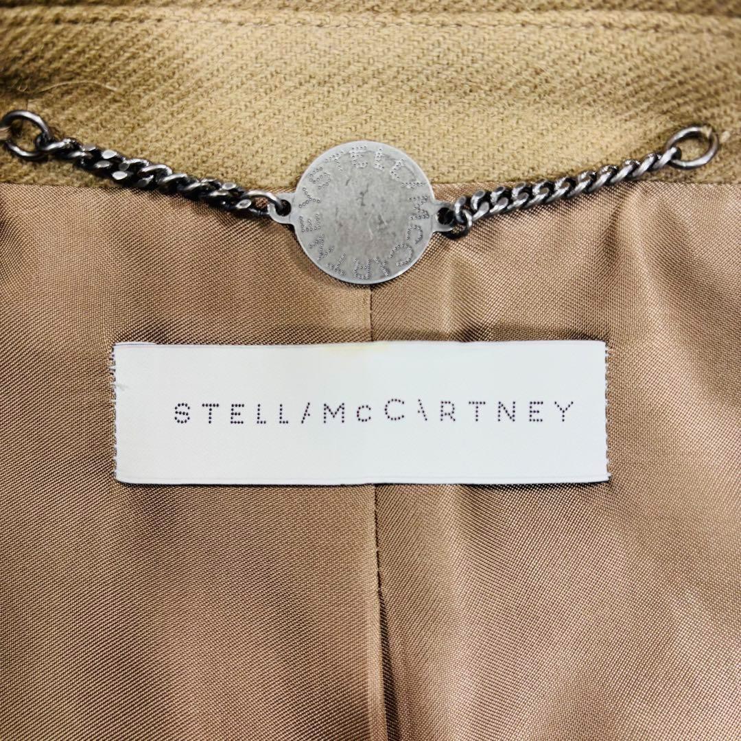 極美品 ステラマッカートニー チェスターコート ダブル キャメル100% 36S