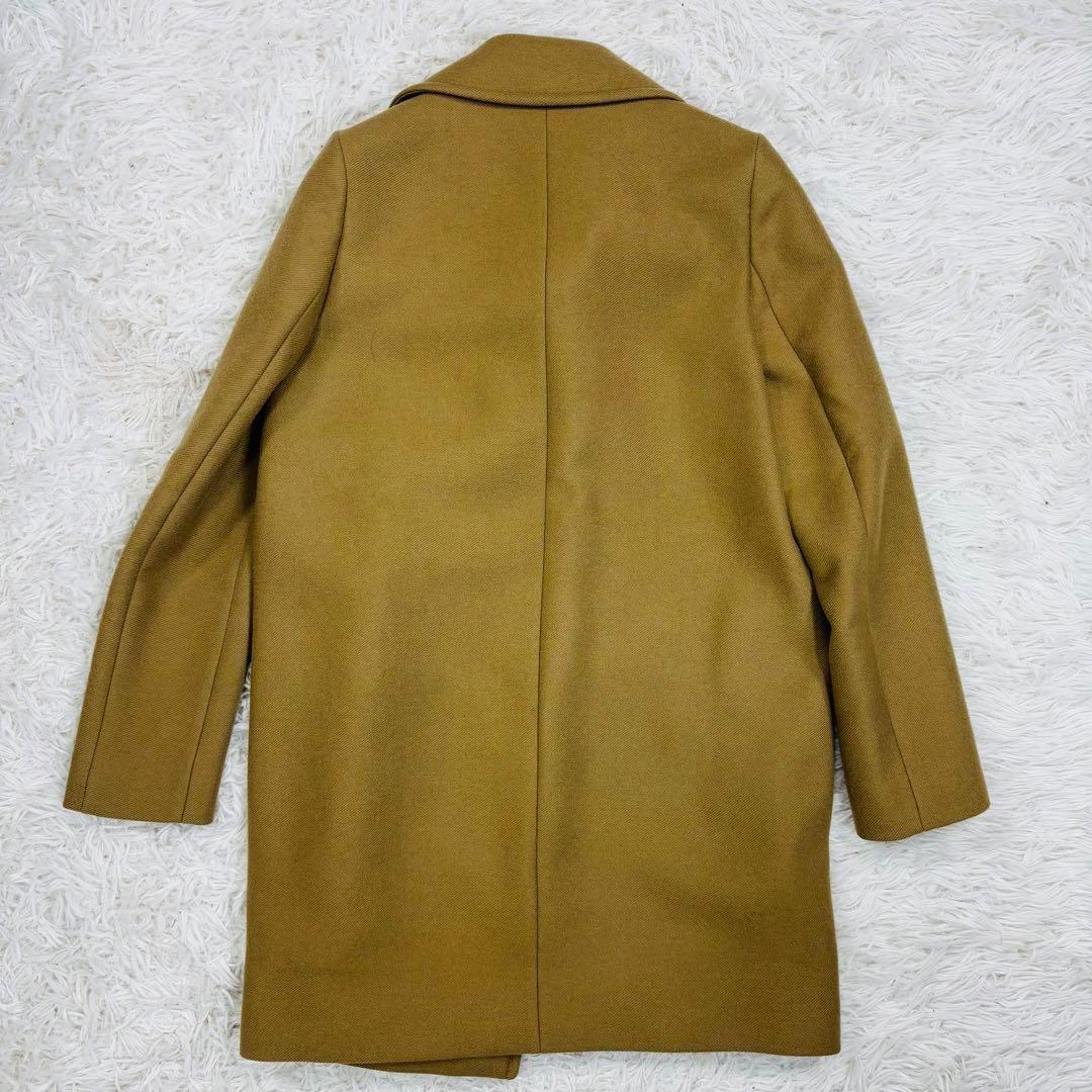 極美品 ステラマッカートニー チェスターコート ダブル キャメル100% 36S