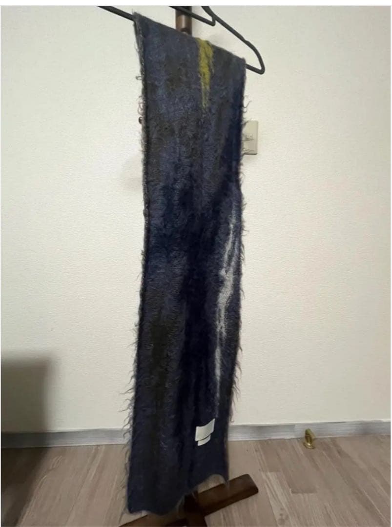 小物 STILL JACQUARD LONG STOLE (DUSTY BLUE)