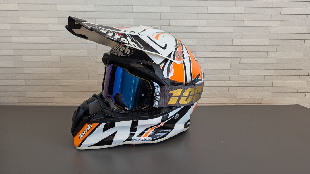 Airoh Terminator XL 100% Armega 交換レンズ付