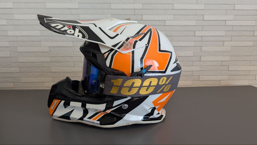 Airoh Terminator XL 100% Armega 交換レンズ付