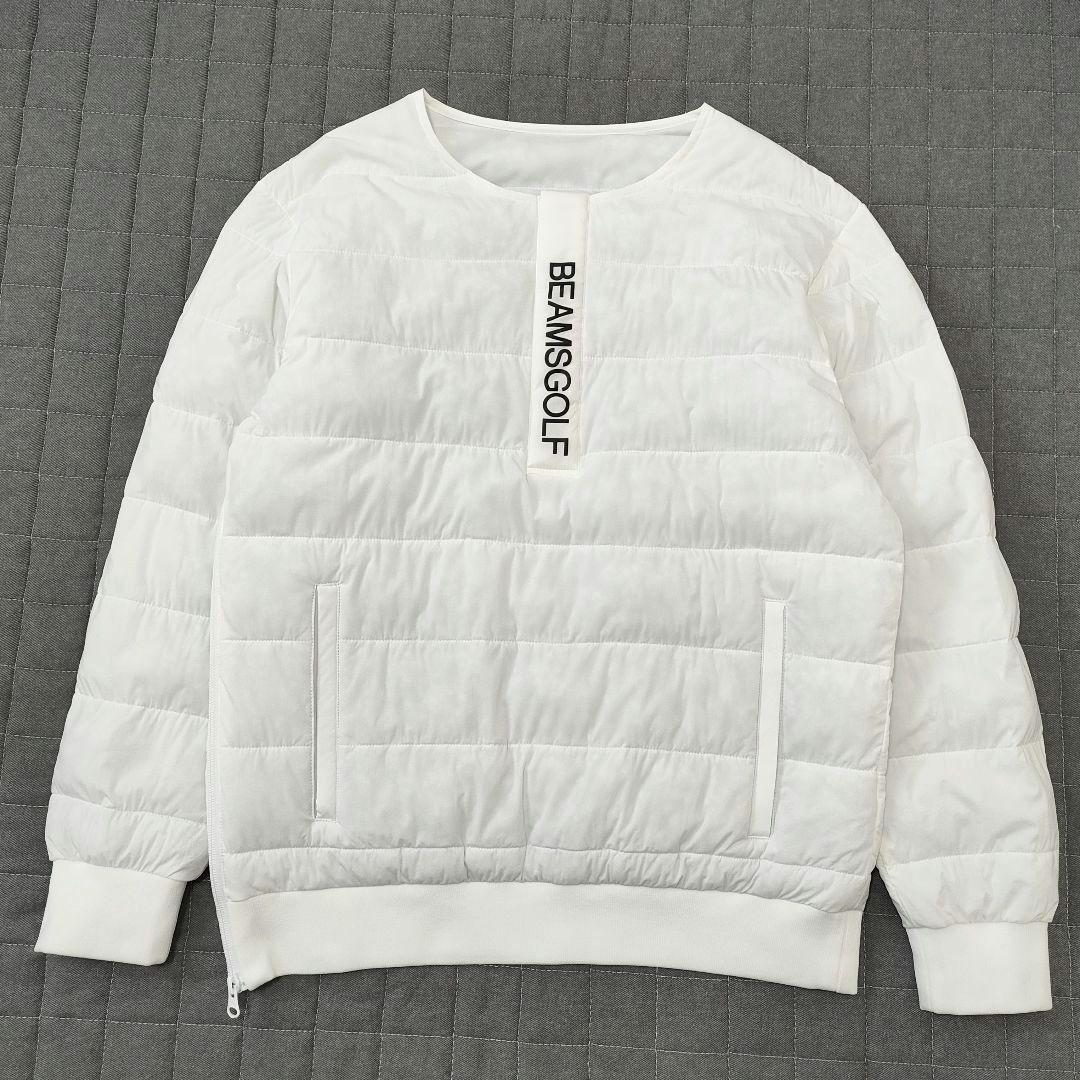 ビームスゴルフ　3way　レオフィール　中綿ブルゾン　ジャケット　高機能　白　M