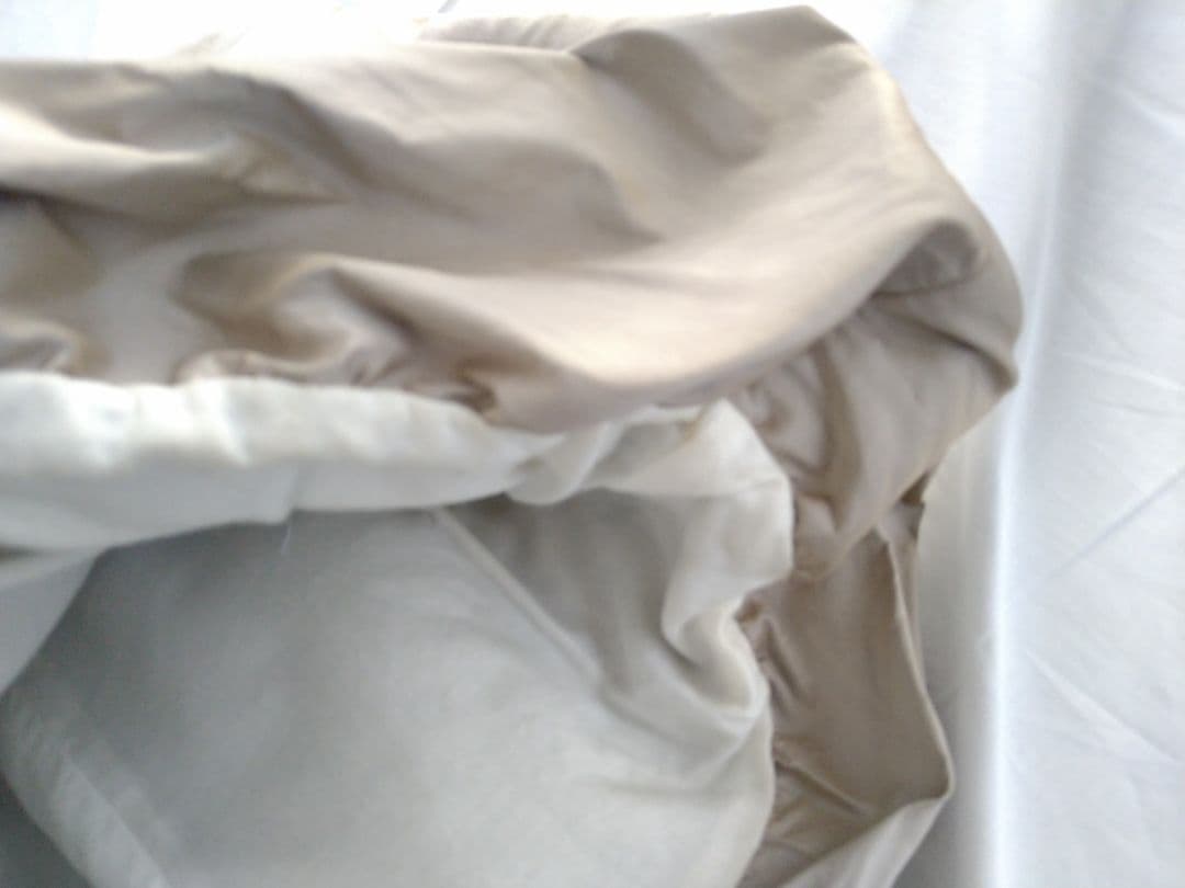 シモネッタ／ベージュ ゴールド半袖パフスリーブ調ワンピース 発表会