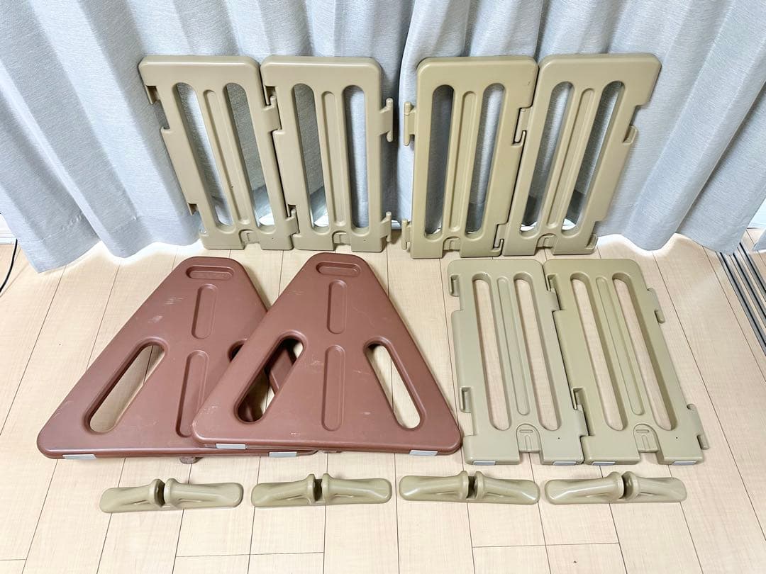 良品 日本育児 パーテーション おくだけとおせんぼ おくトビラ ブラウン