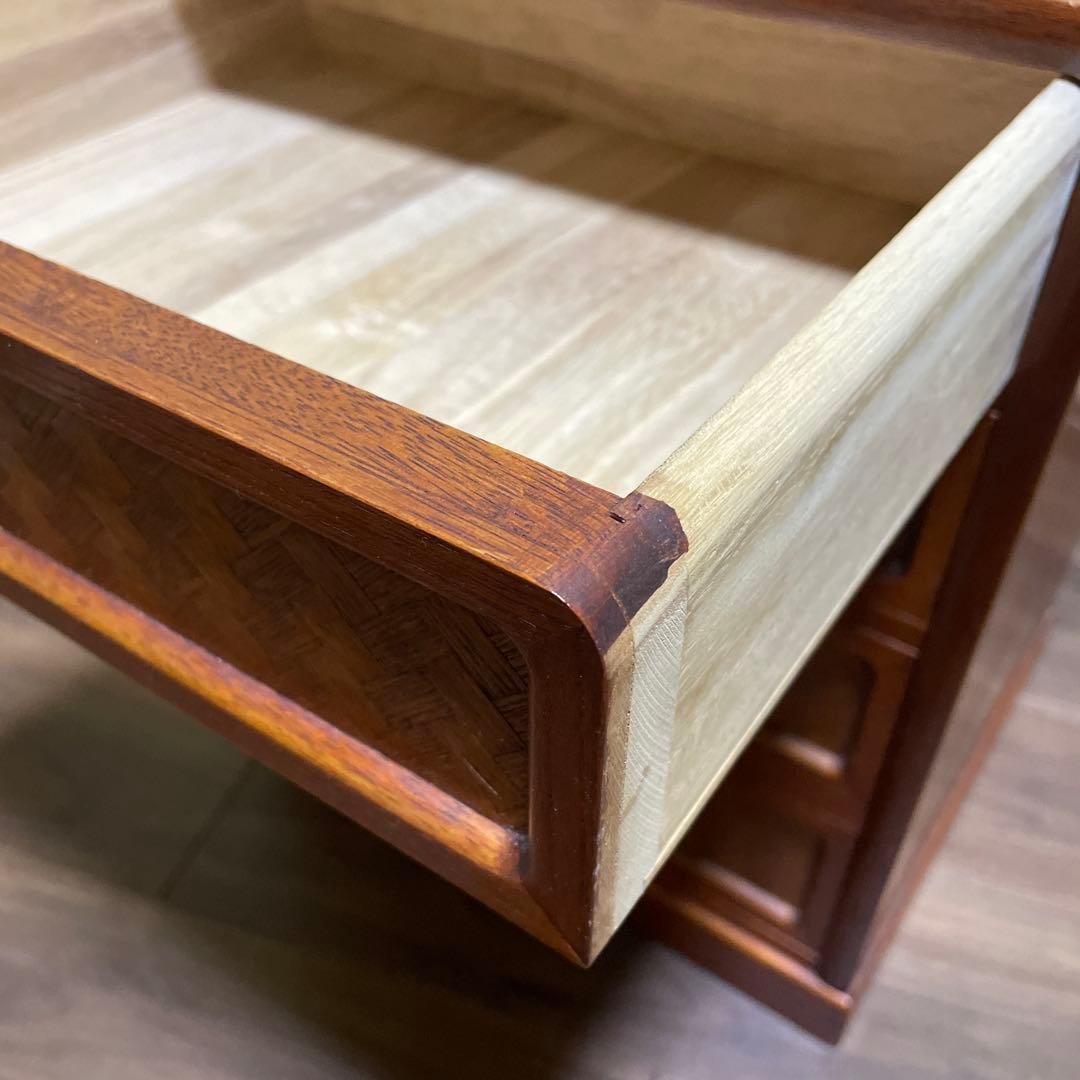 高級木製 4段 チェスト アンティーク インテリア 和家具 昭和レトロ