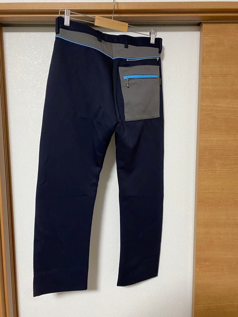 PRADA スラックス ネイビー パイピング