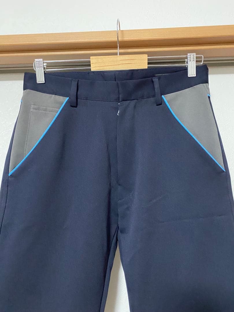 PRADA スラックス ネイビー パイピング